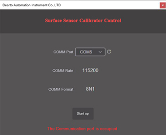 surface sensor calibrator control system